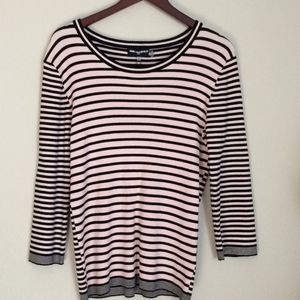 Karl Lagerfeld Striped Sweater Top  NWT  XL